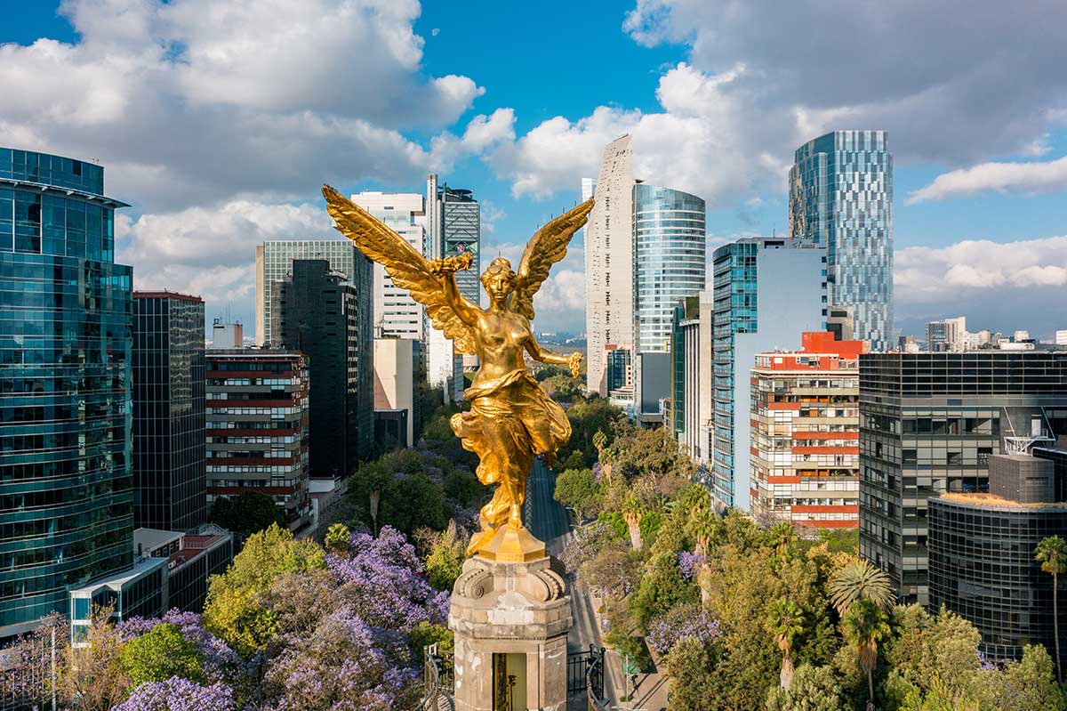 Angel de la independencia in Mexico City